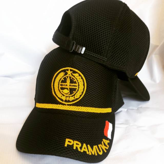 Topi Pramuka - Scout (Free Bordir Nama) - Pramuka Hitam